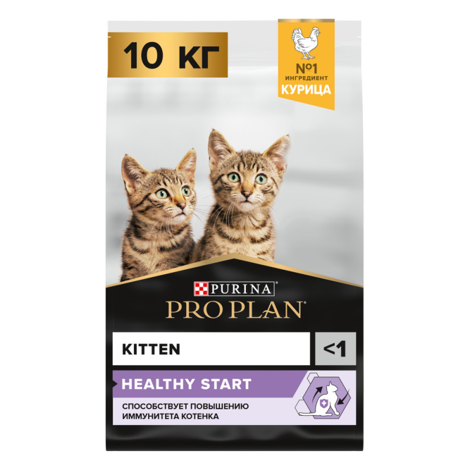 Pro Plan Healthy Start сухой корм для котят, с курицей - 10 кг