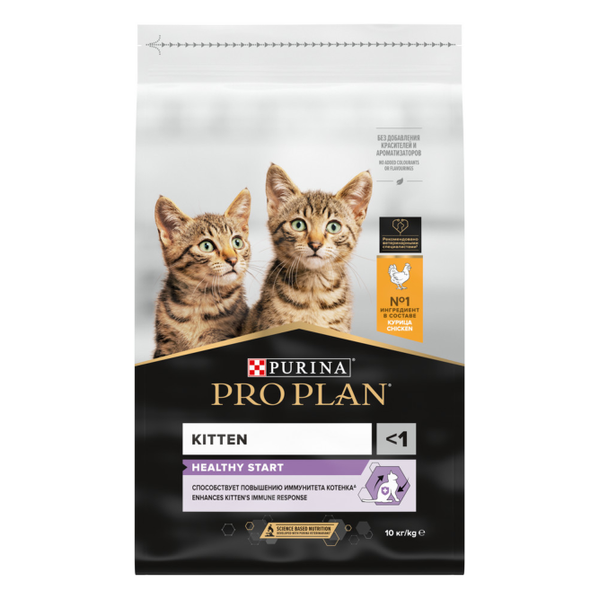Pro Plan Healthy Start сухой корм для котят, с курицей - 10 кг