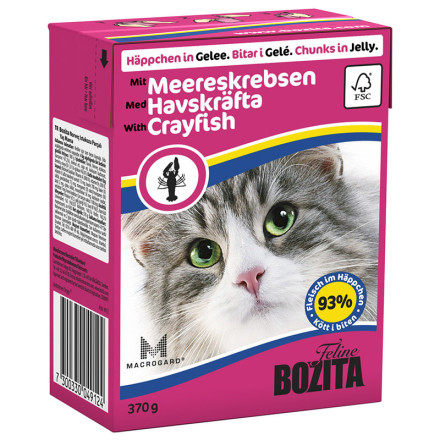 Bozita кусочки в желе со вкусом лангуста для кошек - 370 г