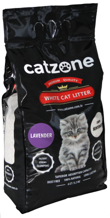 Catzone Lavender комкующйися наполнитель для кошачьего туалета с ароматом лаванды - 5 кг