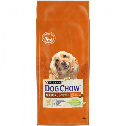 Сухой корм Purina Dog Chow для взрослых собак старше 5 лет с курицей - 14 кг
