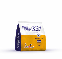 Buddy&amp;Sol Premium Sterilized сухой корм для взрослых стерилизованных кошек с курицей - 1,8 кг