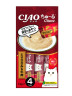 Изображение товара Inaba Ciao Churu лакомство-пюре для взрослых кошек с куриным филе и говядиной - 14 г х 4 шт