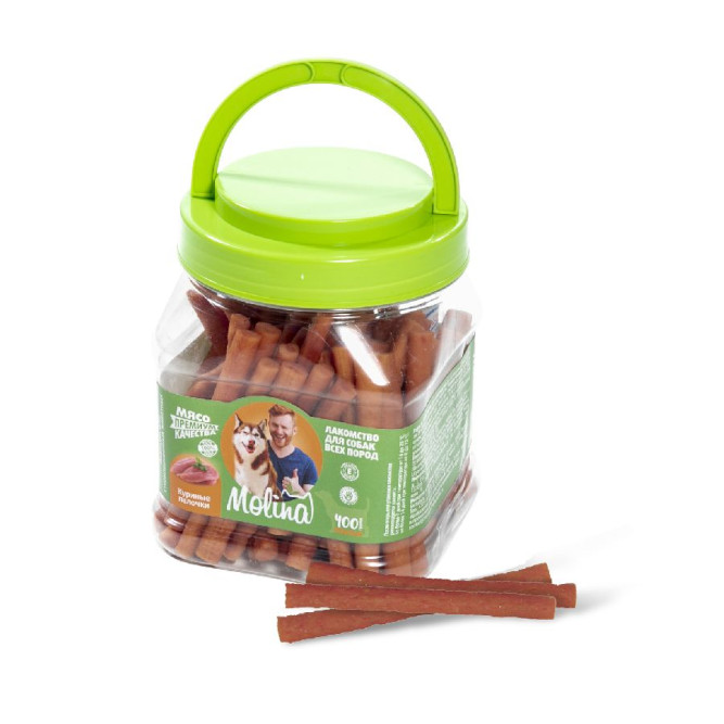 Molina лакомство для собак Куриные палочки - 400 г