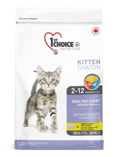 1st Choice Healthy Start сухой корм для котят с курицей - 10 кг