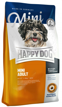 Happy Dog Supreme Fit &amp; Well Adult Mini сухой корм для взрослых собак мелких пород с птицей и лососем - 4 кг