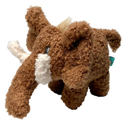 Tufflove игрушка для собак Мамонт, 18 см, коричневый