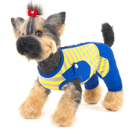Happy Puppy костюм дачный для собак, синий, размер L