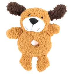 AROMADOG Rescue игрушка для собак Собачка-кольцо, 25 см, с пищалкой, рыжая