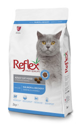 Reflex Adult Cat Food Salmon and Anchovy сухой корм для кошек, с лососем и анчоусами - 2 кг
