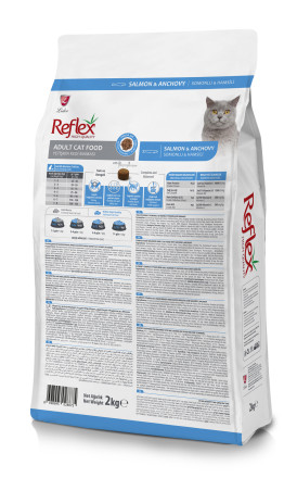 Reflex Adult Cat Food Salmon and Anchovy сухой корм для кошек, с лососем и анчоусами - 2 кг