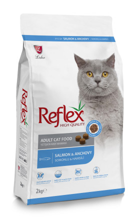 Reflex Adult Cat Food Salmon and Anchovy сухой корм для кошек, с лососем и анчоусами - 2 кг