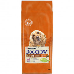 Сухой корм Purina Dog Chow для взрослых собак старше 5 лет с ягненком - 14 кг