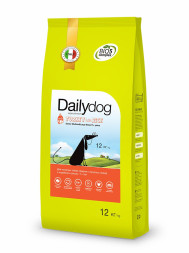 Сухой корм Dailydog Senior Medium&amp;Large Breed для пожилых собак средних и крупных пород с индейкой и рисом - 12 кг