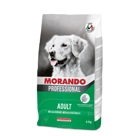 Morando Professional Cane сухой корм для взрослых собак с овощами - 4 кг