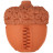 Mr.Kranch игрушка для собак Орех с пищалкой и ароматом сливок, коричневый, 8,5х10 см