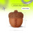 Mr.Kranch игрушка для собак Орех с пищалкой и ароматом сливок, коричневый, 8,5х10 см