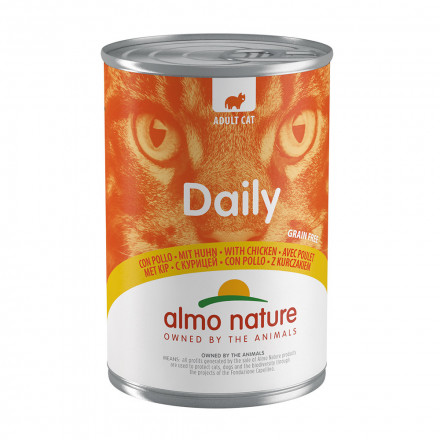 Almo Nature Daily Menu Adult Cat Chicken консервы для взрослых кошек меню с курицей - 400 г х 24 шт