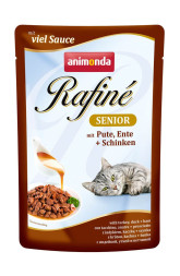 Animonda Rafine Soupe Senior влажный корм для пожилых кошек с индейкой, уткой и ветчиной - 100 г (24 шт в уп)