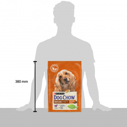 Сухой корм Purina Dog Chow для взрослых собак старше 5 лет с ягненком - 2,5 кг