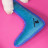Mr.Kranch игрушка для собак мелких и средних пород Бумеранг с пищалкой 22х19х4,5см, синий