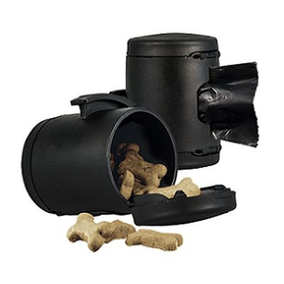 Аксессуар для рулеток Flexi Multi Box S-M/L (мультибокс для лакомств/пакетиков д/сбора фекалий) черный