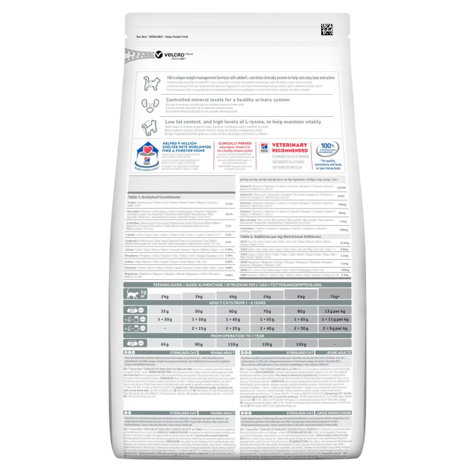 Сухой корм Hills Science Plan для молодых стерилизованных кошек и кастрированных котов, с тунцом - 1,5 кг