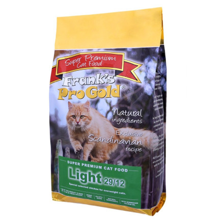 Frank&#039;s ProGold Cat Light 29/12 сухой корм для взрослых кошек при избыточном весе, с курицей и рсиом - 3 кг