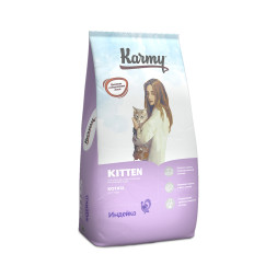 Karmy Kitten сухой корм для котят, беременных и кормящих кошек, с индейкой - 10 кг