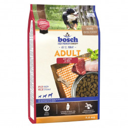 Сухой корм Bosch Adult для малоактивных собак с ягненком и рисом - 3 кг