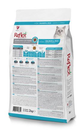 Reflex Sterilised Cat Food Salmon and Rice сухой корм для стерилизованных кошек, с лососем и рисом - 2 кг