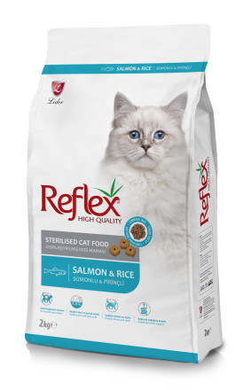 Reflex Sterilised Cat Food Salmon and Rice сухой корм для стерилизованных кошек, с лососем и рисом - 2 кг