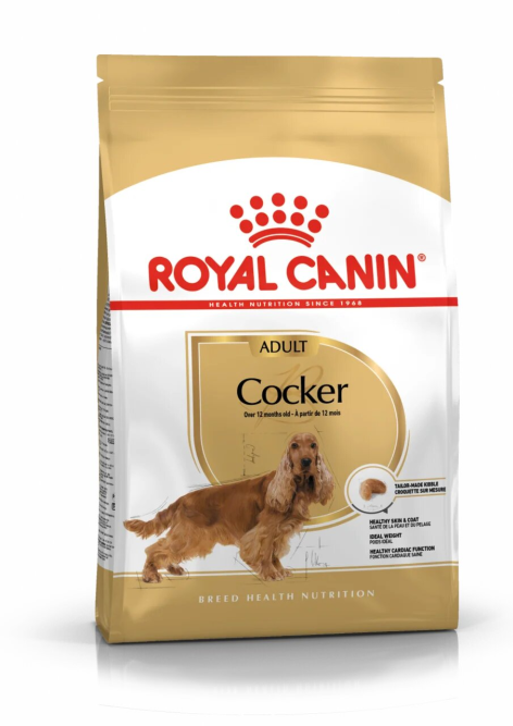 Royal Canin Cocker Adult корм для собак породы кокер-спаниель в возрасте от 12 месяцев - 3 кг