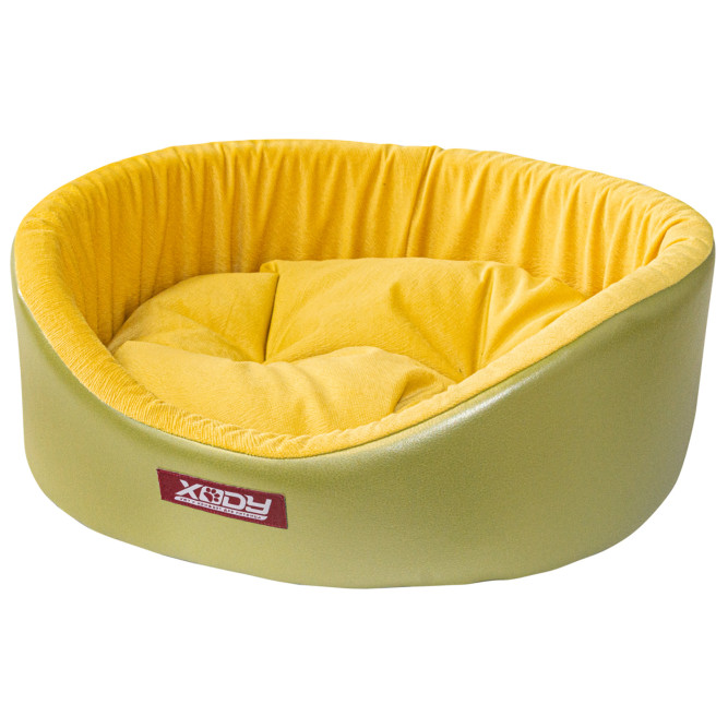 XODY лежанка Премиум №2 экокожа, 49х38х16 см, зеленая