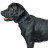 Hunter Madona XL ошейник для собак, 55-65 см, натуральная кожа, черный, фурнитура с имитацией бирюзы