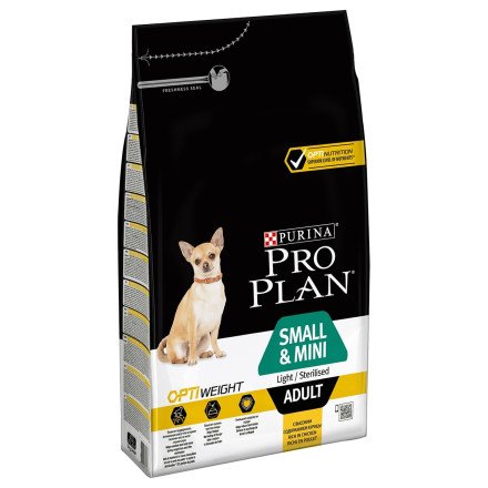 Purina Pro Plan Light сухой корм для собак мелких пород, склонных к избыточному весу или стерилизованных с курицей и рисом - 3 кг