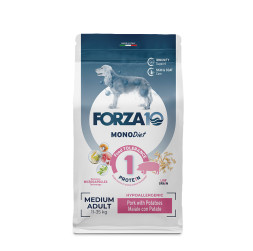 Forza10 MonoDiet Adult Medium Maiale con Patate сухой корм для взрослых собак средних пород со свининой и картофелем - 12 кг