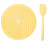 Mr.Kranch лизательный коврик для медленного поедания, силиконовый, диаметр 20 см, желтый с лопаткой