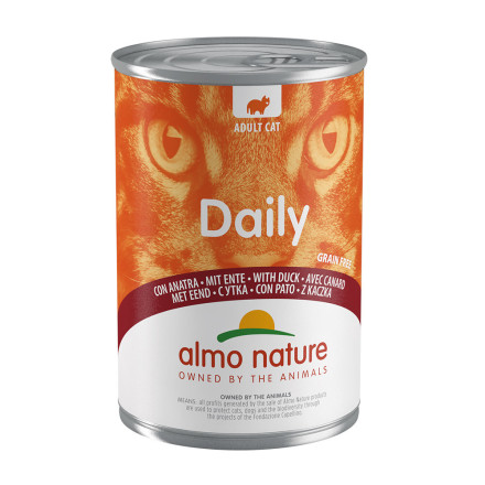 Almo Nature Daily Menu Adult Cat Duck консервы для взрослых кошек меню с уткой - 400 г х 24 шт