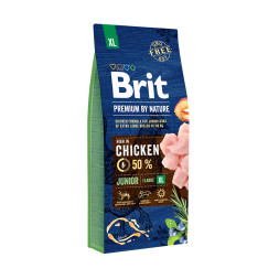 Brit Premium by Nature Junior XL сухой корм для щенков гигантских пород с курицей - 15 кг