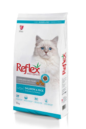 Reflex Sterilised Cat Food Salmon and Rice сухой корм для стерилизованных кошек, с лососем и рисом - 15 кг