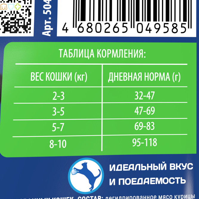 Брит Премиум Cat Sterilised сухой корм для взрослых стерилизованных кошек с курицей - 2 кг