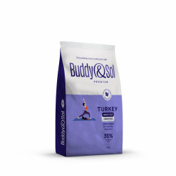 Buddy&amp;Sol Premium Sterilized сухой корм для взрослых стерилизованных кошек с индейкой - 8 кг