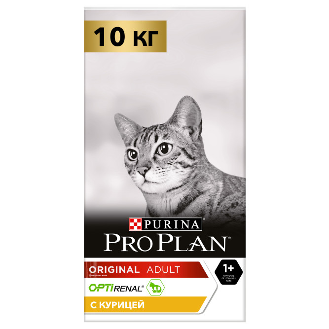 Pro Plan Cat Adult сухой корм для взрослых кошек с курицей - 10 кг