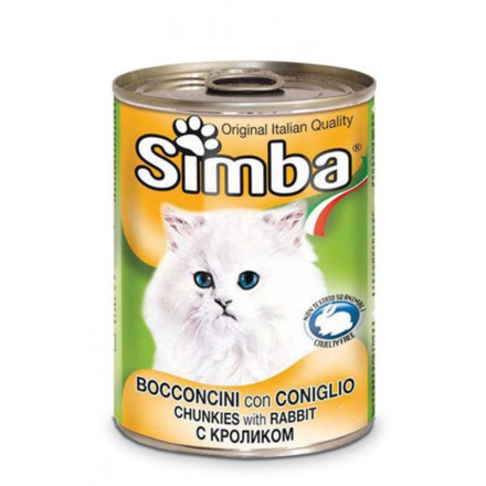 Simba Cat консервы для кошек паштет кролик - 400 гр х 24 шт.