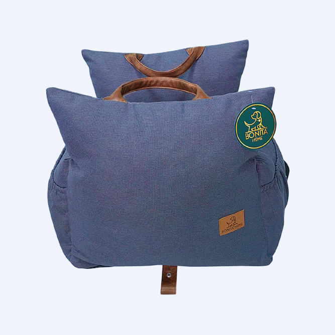 BONITAPET сумка-автокресло Марсель, для животных, темно-синяя, 50х42х42 см