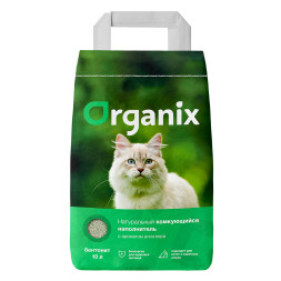 Organix комкующийся глиняный наполнитель для кошачьего туалета, с ароматом Алоэ Вера - 8 кг