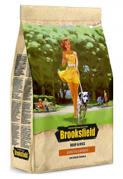Brooksfield Dog Adult All Breeds сухой корм для взрослых собак с говядиной и рисом - 3 кг