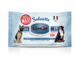 Camon Maxi влажные салфетки с тальком для собак крупных пород
