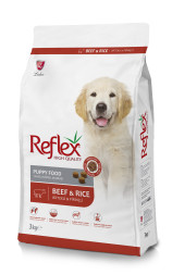 Reflex Puppy Food Beef and Ricе сухой корм для щенков, с говядиной и рисом - 3 кг